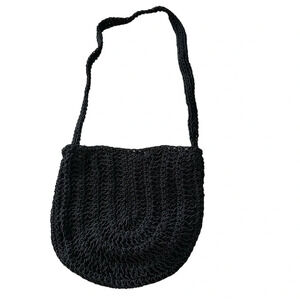 Walborg vintage Made in Italy small crochet blue purse